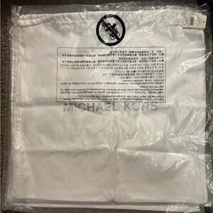 Michael Kors Large White and Gray Logo Dust Bag